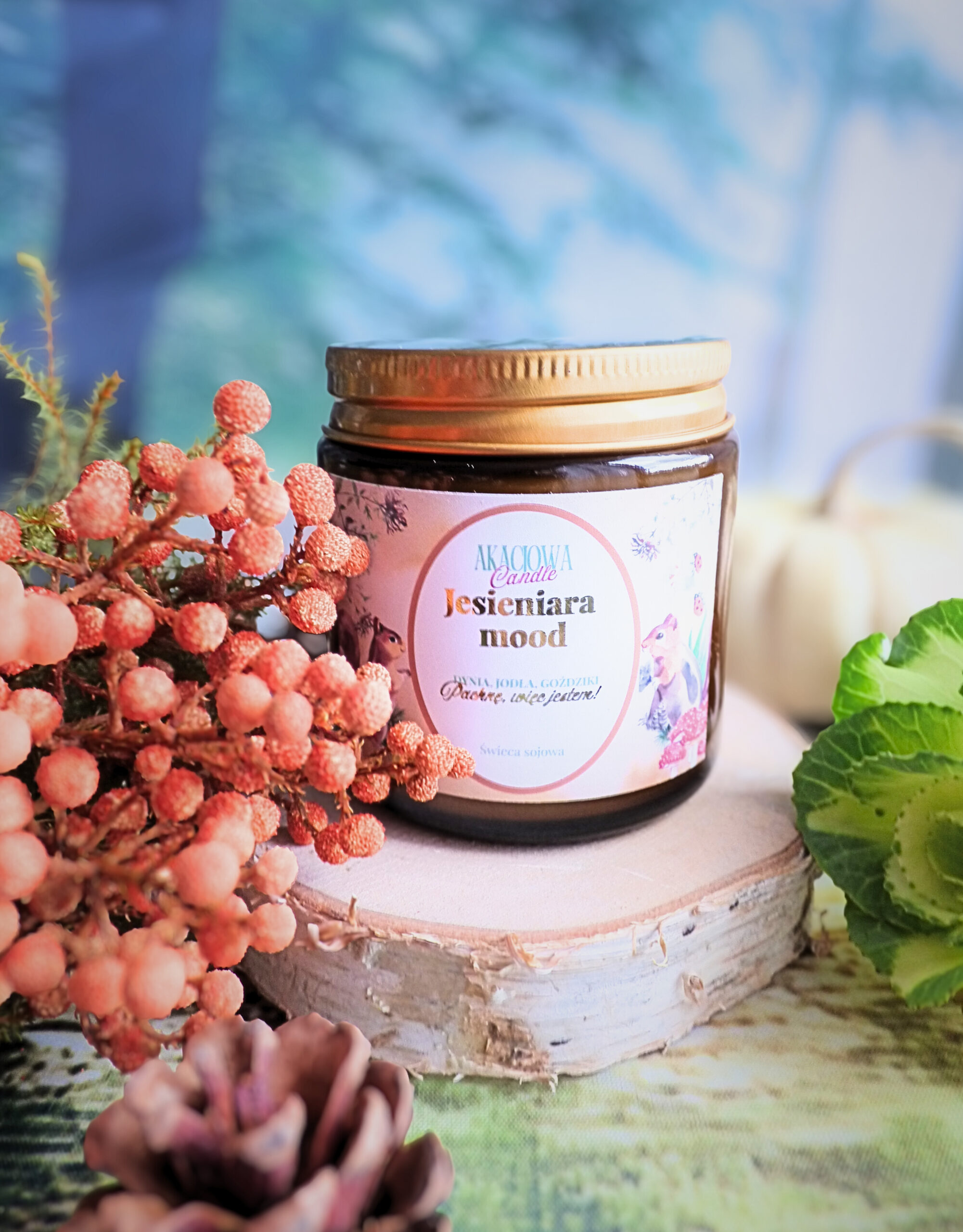 jesieniara mood świeca colorfull mała jesieniara mood świeca colorfull mała